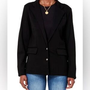 Lola Jeans Monaco Black Blazer, Size Large